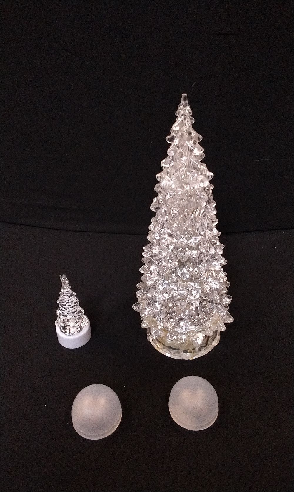 Lot 688: Two Battery Operated christmas Trees