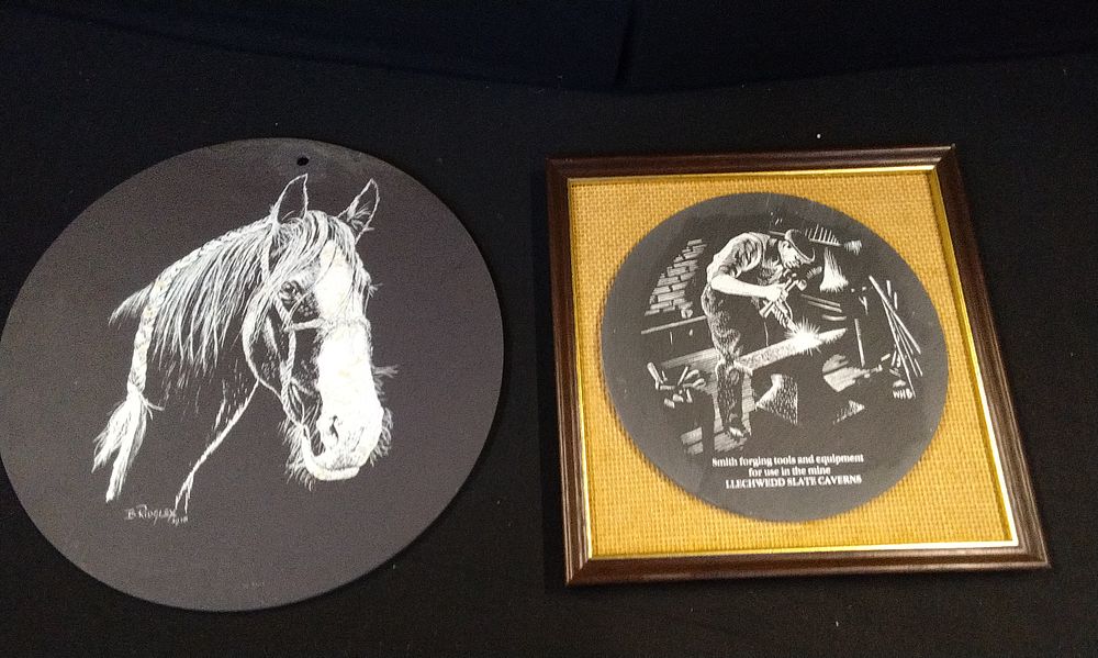 Lot 689: Two Slate Pictures