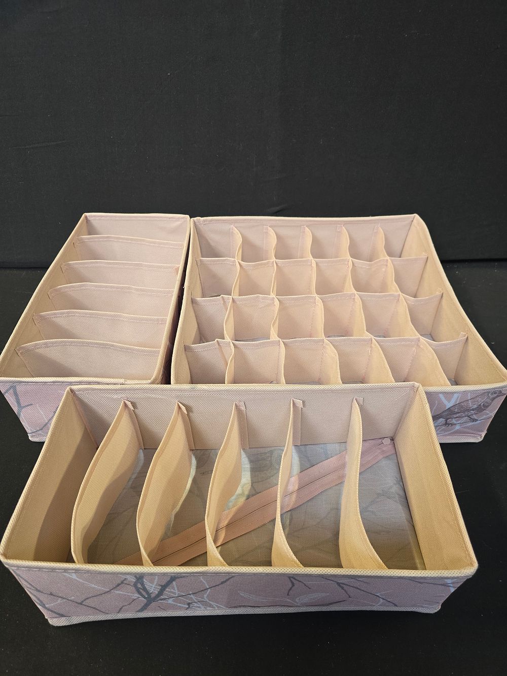 Lot 715: Three drawer organisers