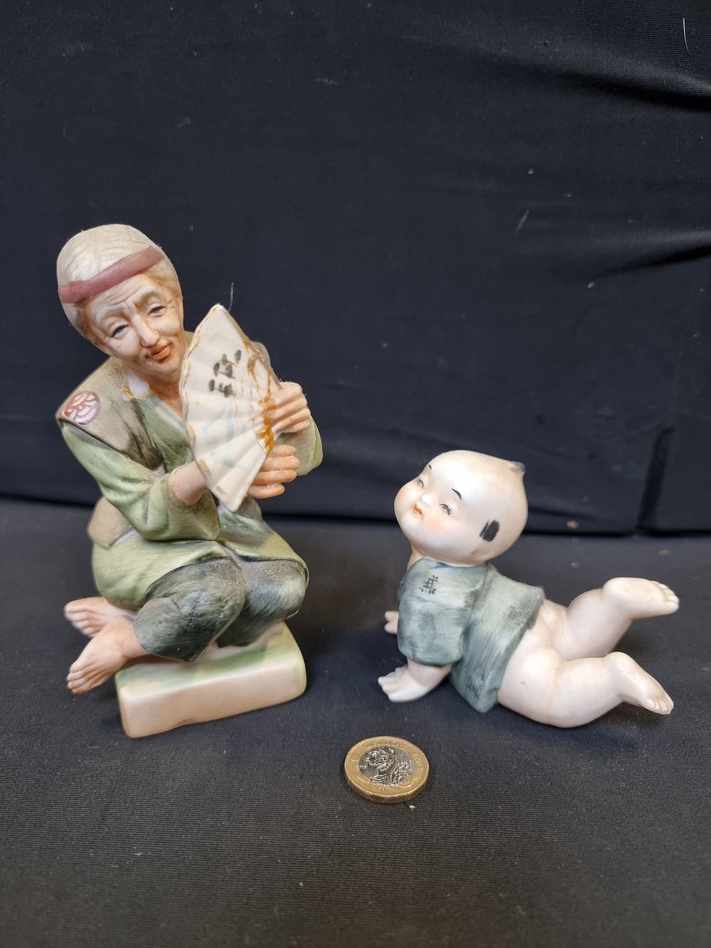 Lot 719: 2 Chinese figurines in good condition