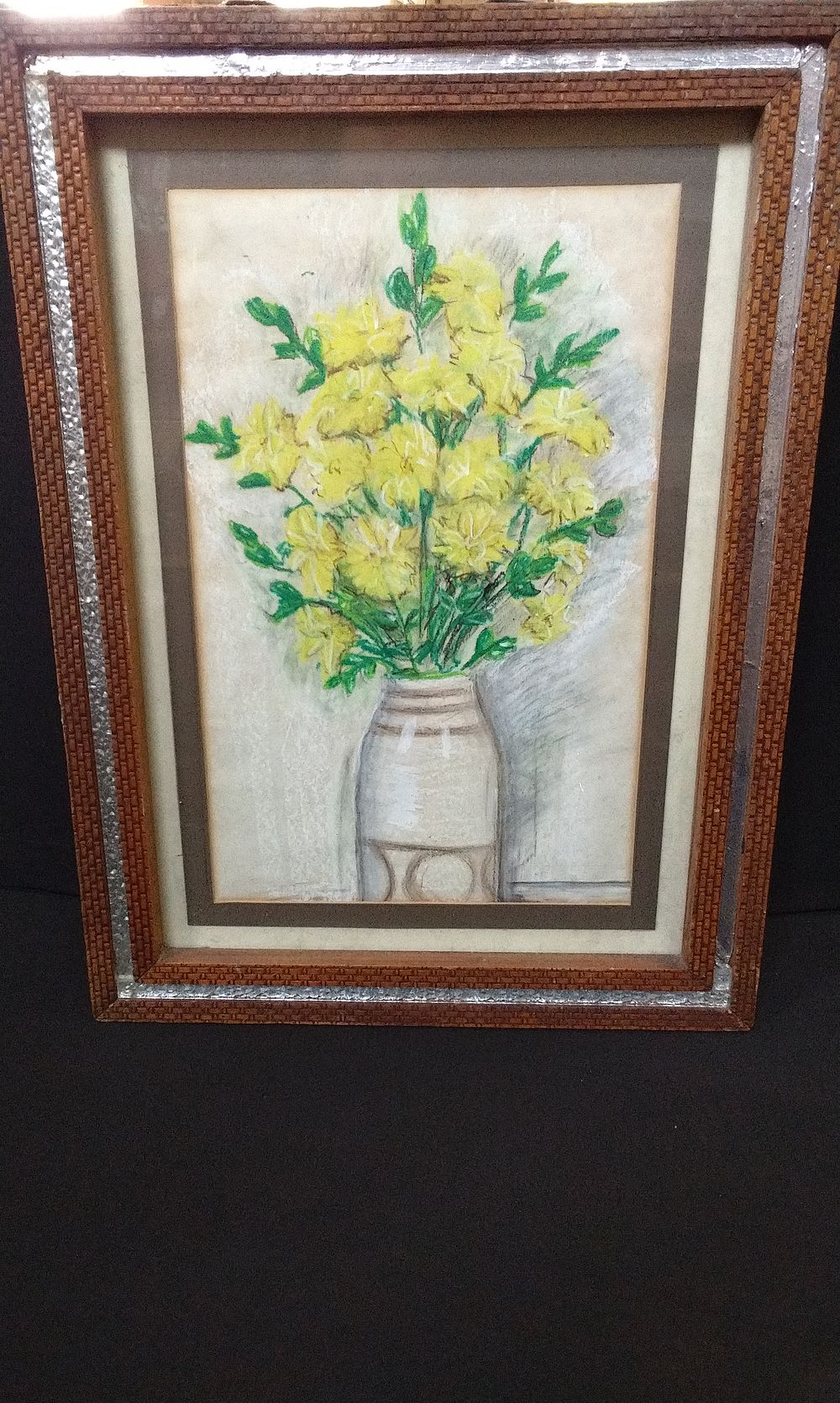 Lot 722: Framed Still Life Picture of Flowers