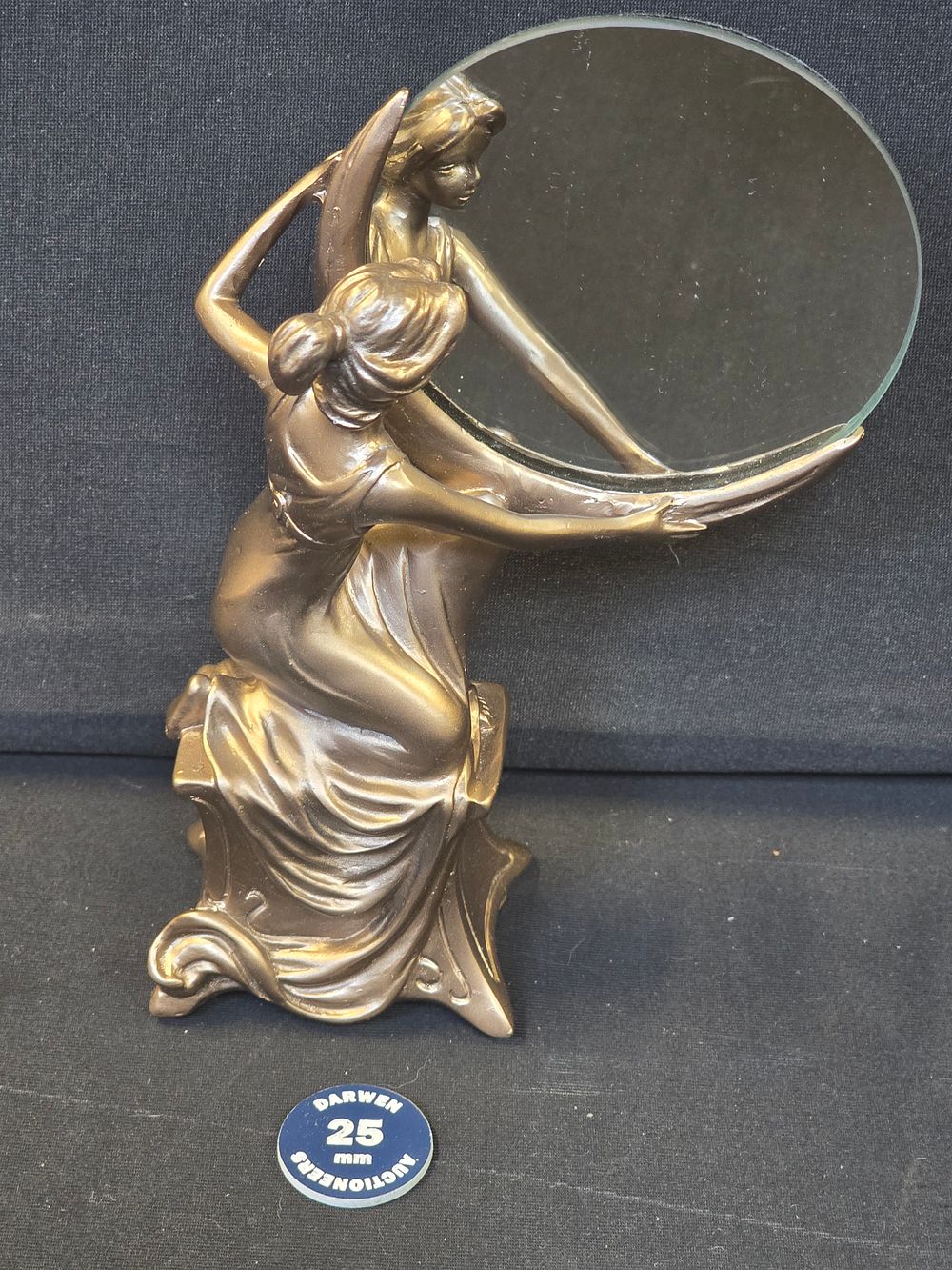 Lot 738: Art deco vanity mirror