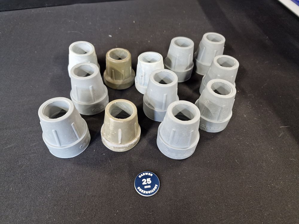 Lot 780: Selection of Rubber Walking Stick/Zimmer Frame Ferrules