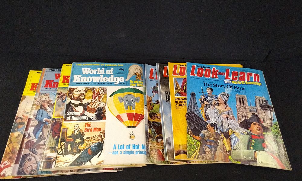 Lot 269: 17x Look and Learn and World of Knowledge Magazines