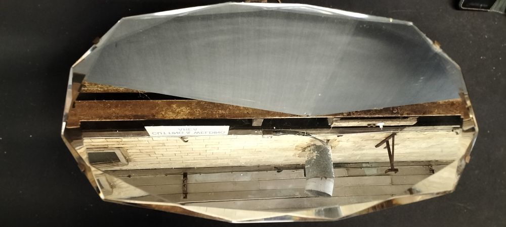 Lot 270: Vintage Multi-sided Faceted Mirror