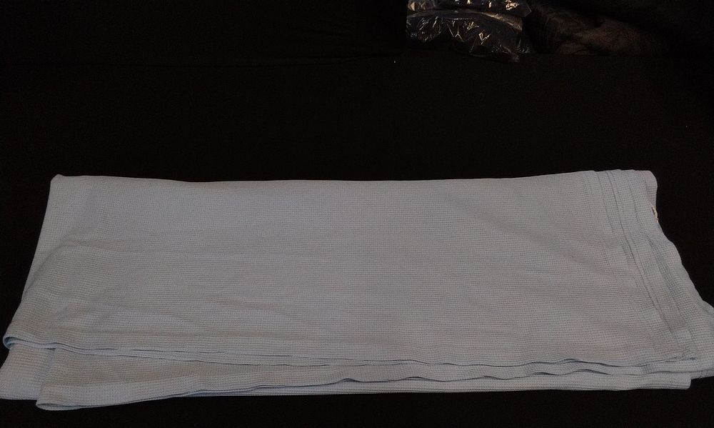 Lot 323: Heavy Pale Blue Blanket