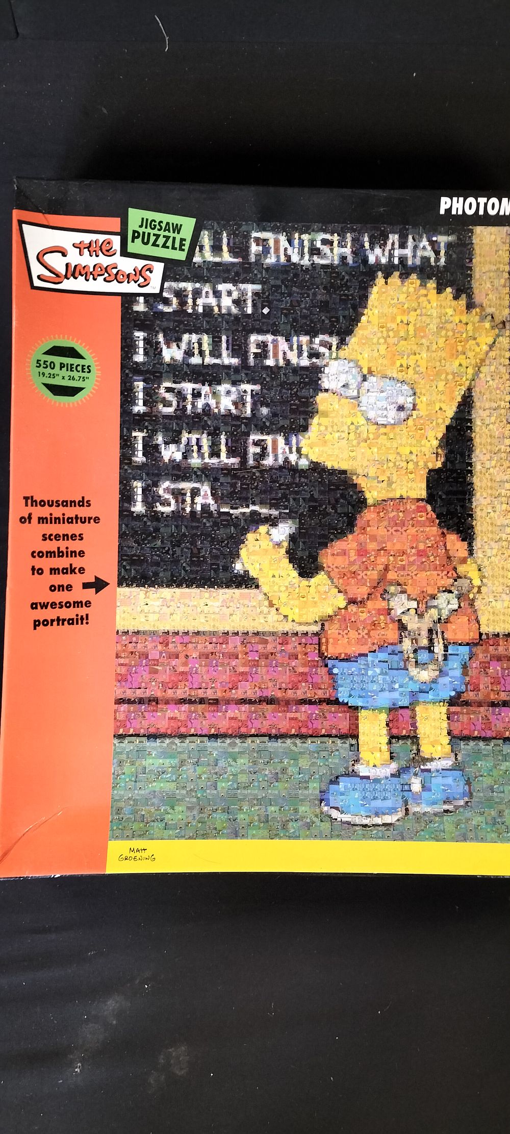 Lot 327: Photomosaics The Simpsons Bart Jigsaw Puzzle