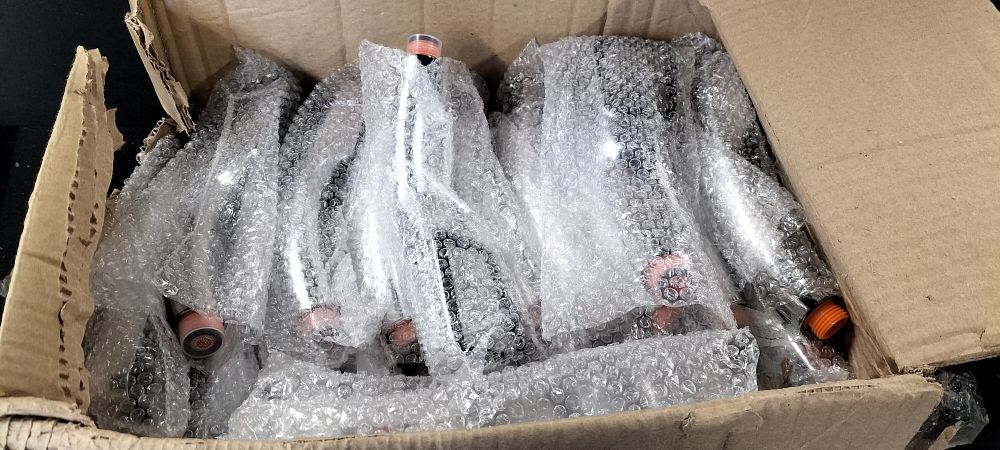 Lot 343: Box of Chrome Effect Shower Heads New