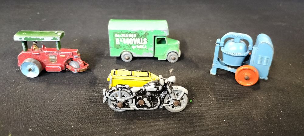 Lot 348: 4 Early Lesney Die Cast Vehicles Playworn