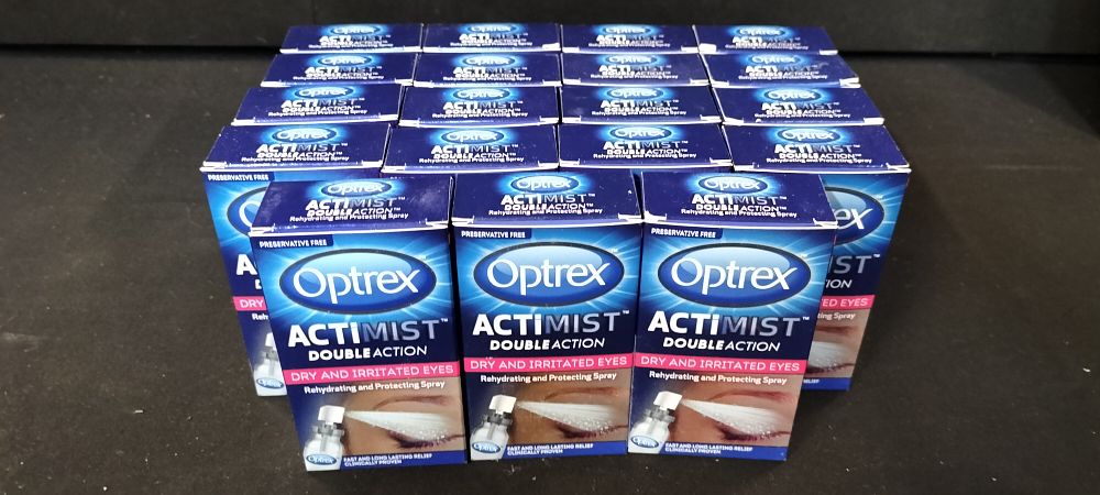 Lot 352: 19 x Optrex Actimist Double Action Eye Spray