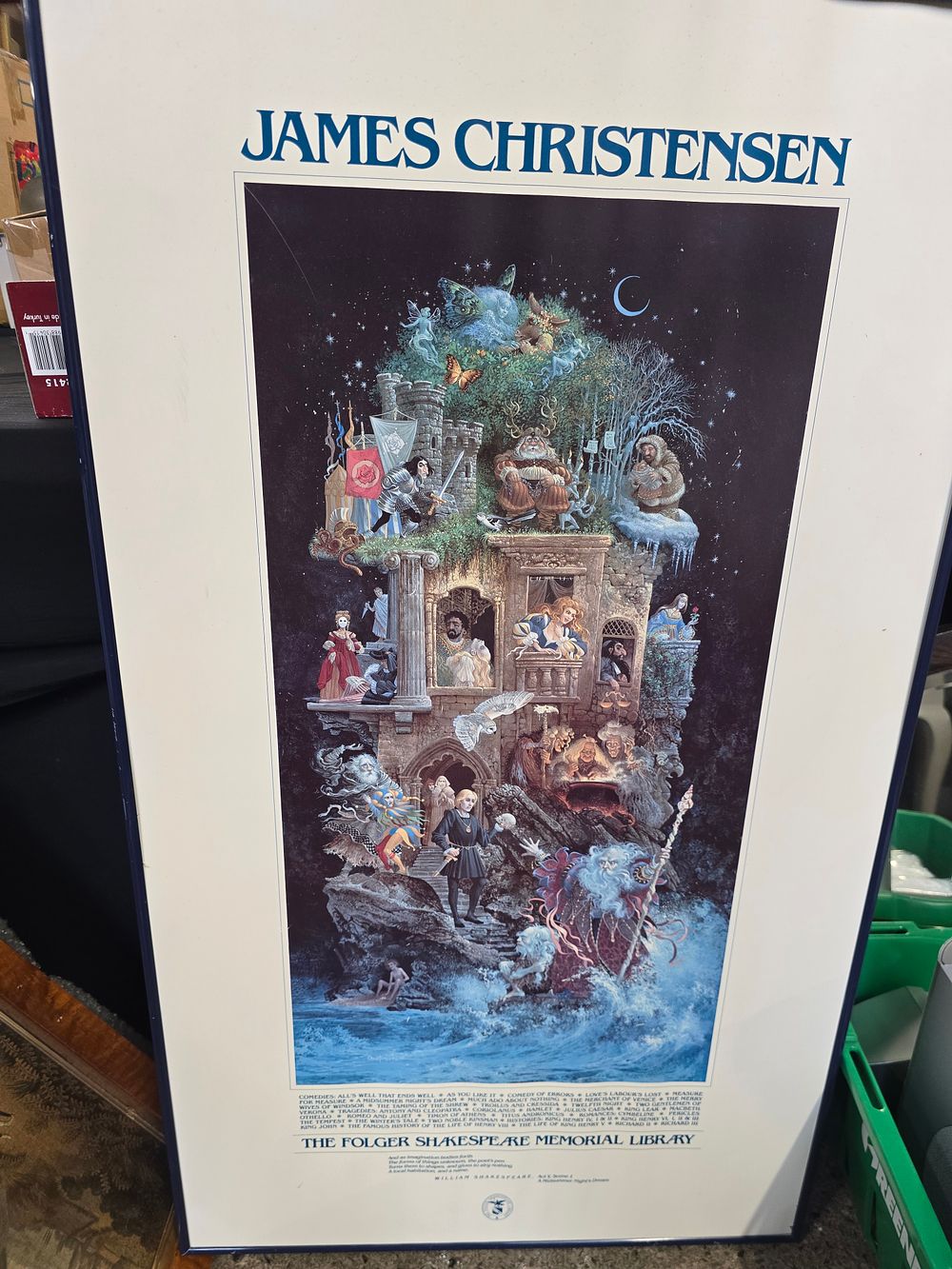 Lot 371: James Christensen  framed poster