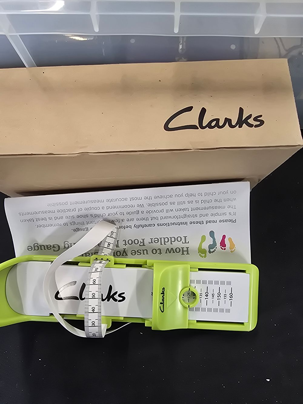 Lot 386: Brand new Clarks toddler foot measuring gauge