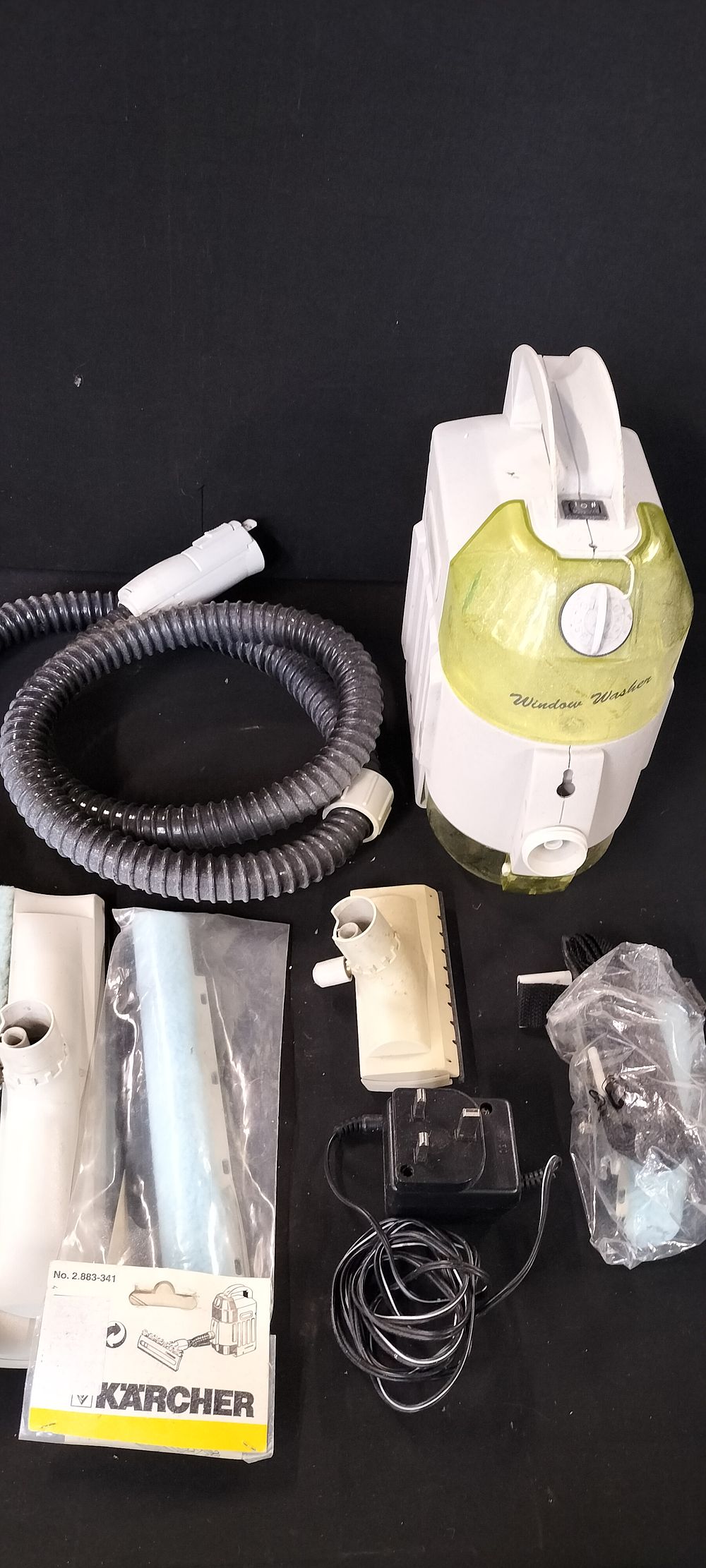 Lot 368: Karcher Rechargeable Window Washer with Accessories and Instructions