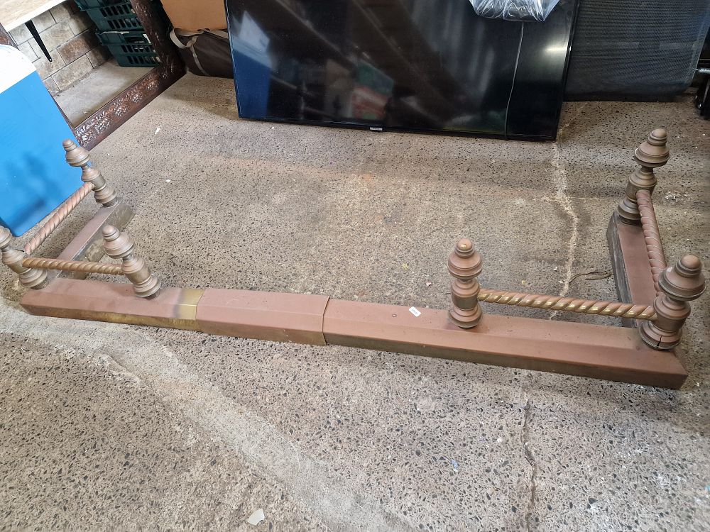 Lot 433: Brass Fireplace Fender