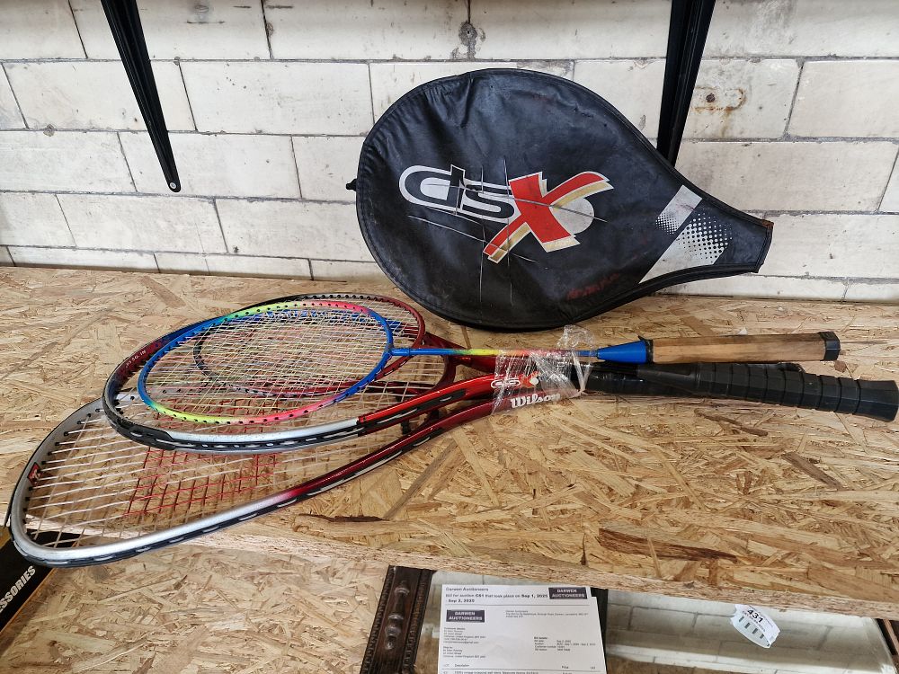 Lot 434: Selection of Sports Racquets