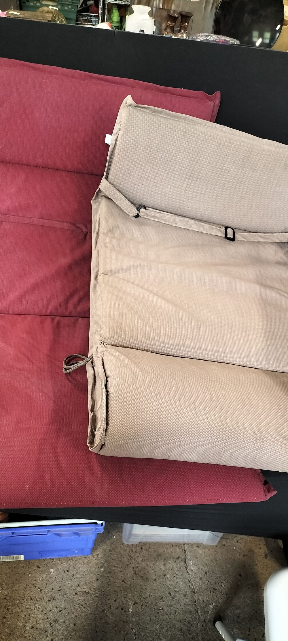 Lot 393: Two Sun Lounger Padded Covers
