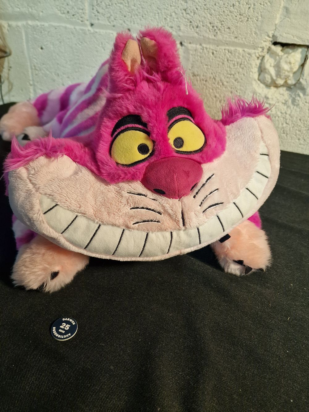 Lot 451: Disney Store Official Cheshire Cat Plush from "Alice in Wonderland". 