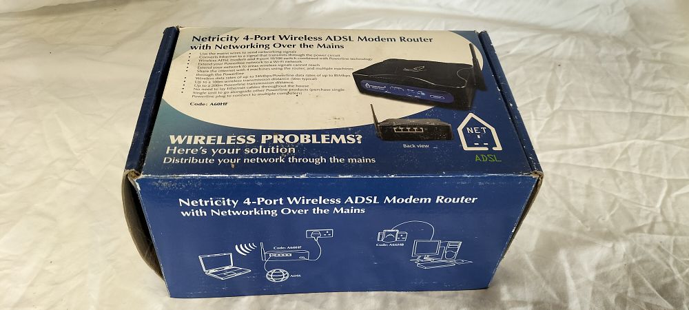 Lot 469: Netricity 4-Port Wireless ADSL Modem Router