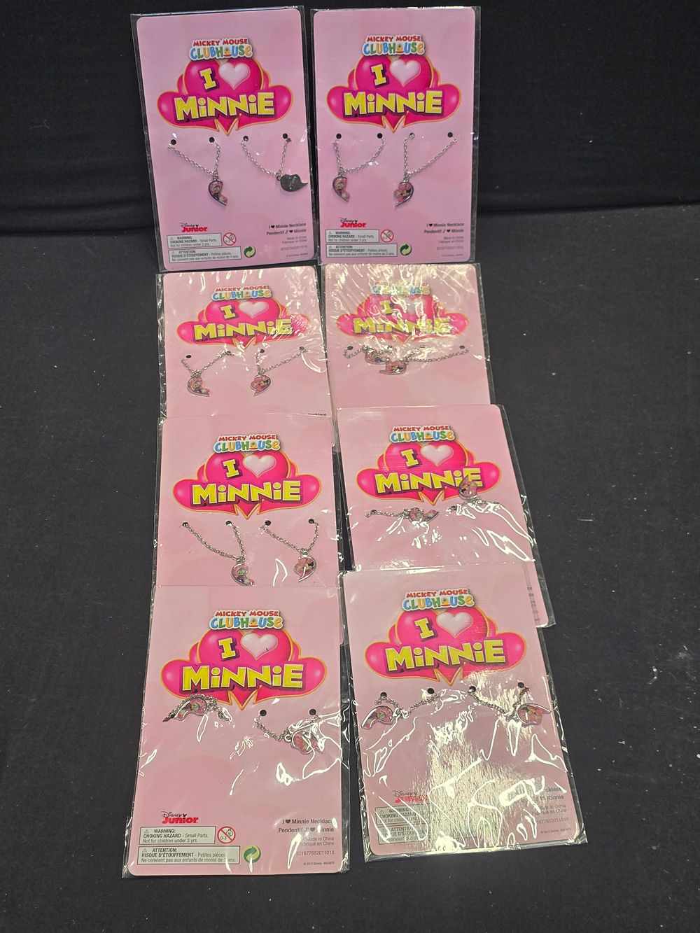Lot 461: 8 brand new Disney Mickey Clubhouse best friend necklaces