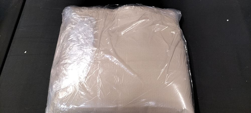 Lot 478: One Pair of Curtains, Colour Biscuit, Lined, Lining Colour Cream, Width Ea.100cm, Drop 220cm