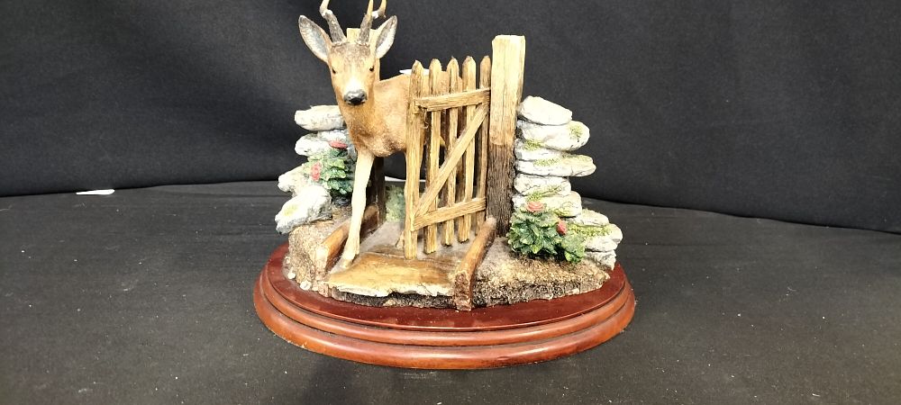 Lot 218: Border Fine Arts 'Unwelcome Guest' Deer Figurine
