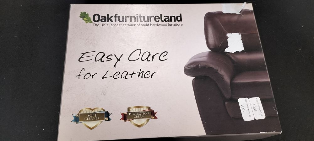 Lot 248: Oakfurnitureland Easy Care for Leather Kit