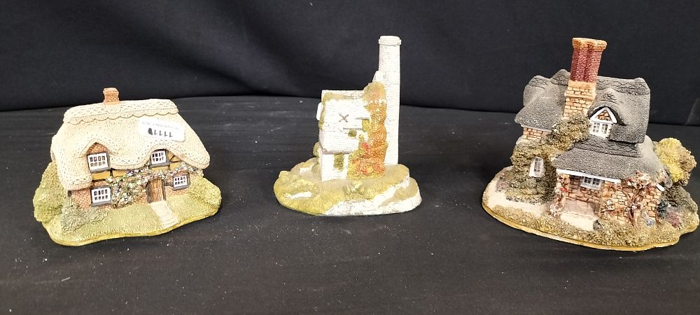 Lot 256: Three Miniature Cottages and Mine Buildings