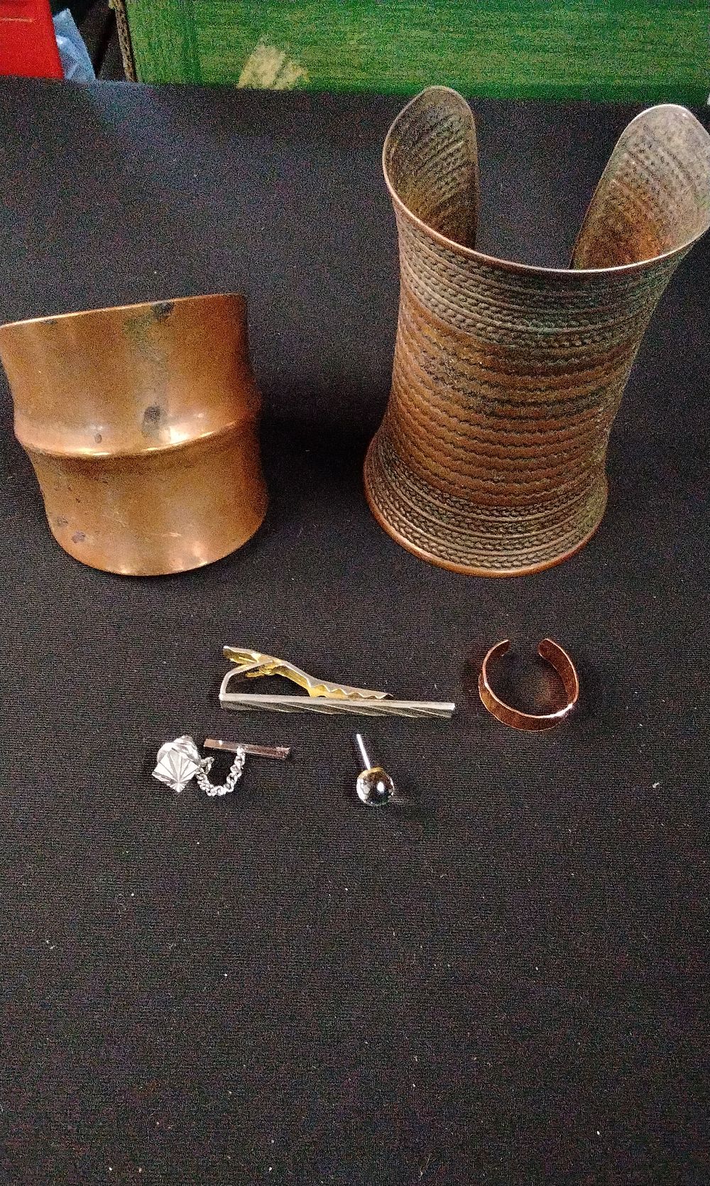 Lot 328: A Collection of Copper and Mixed Metal Jewelry and Accessories