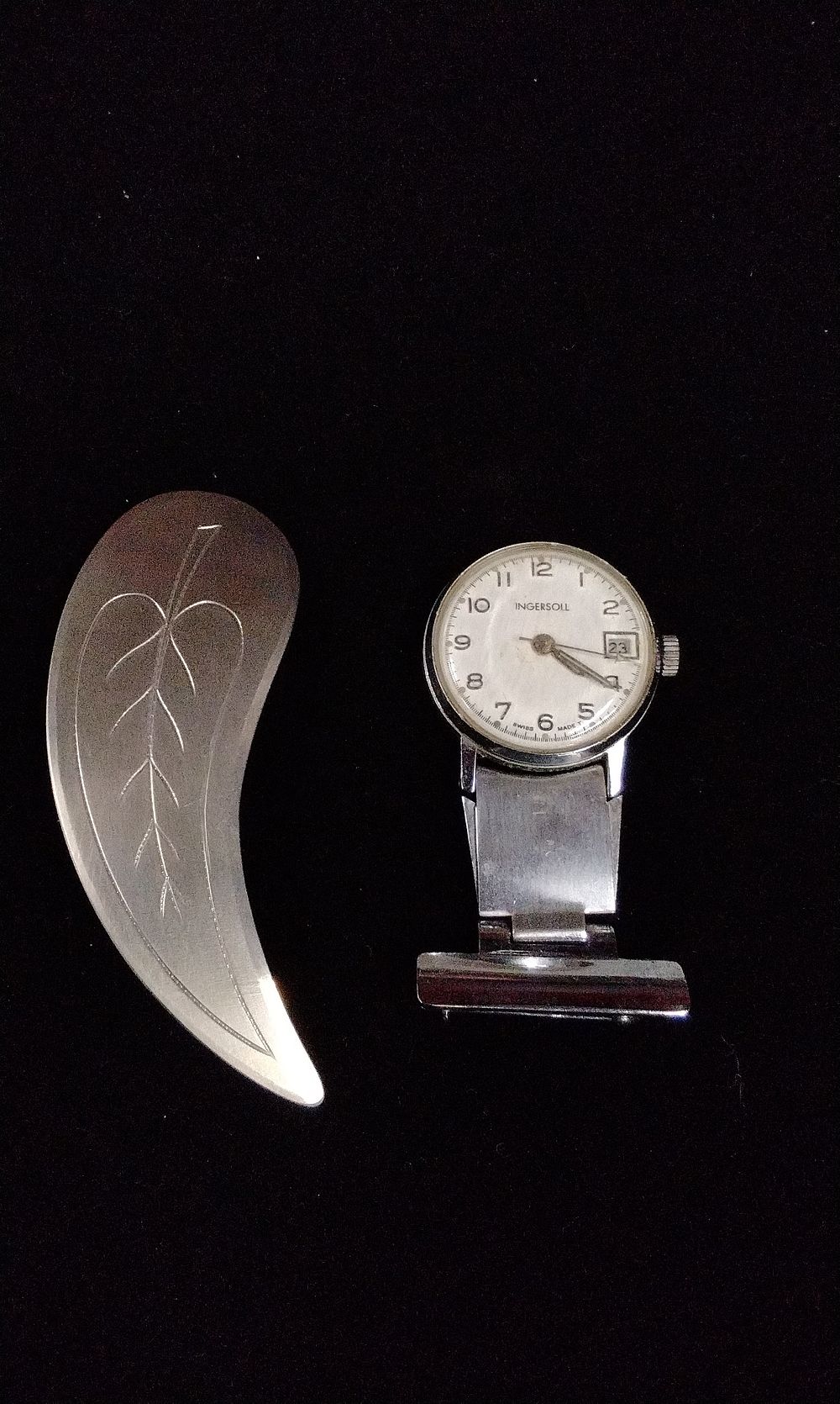 Lot 349: A Pair of Ingersoll Nurse's Watch and Brooch
