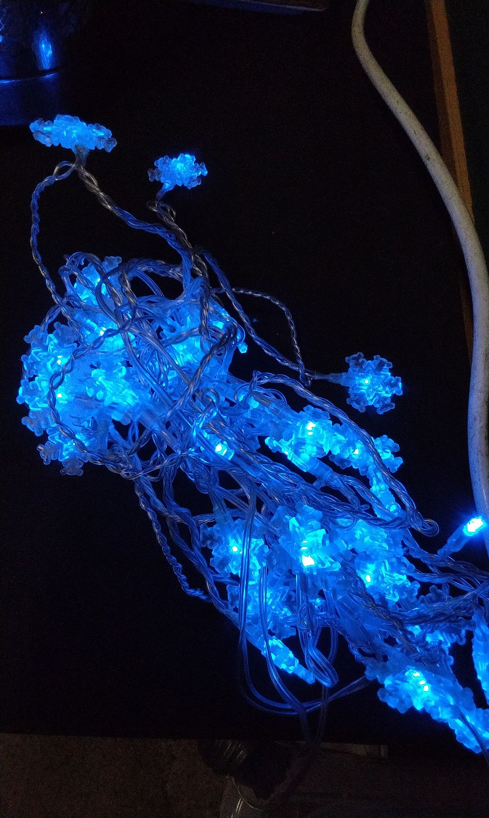 Lot 375: A String of Snowflake LED Lights