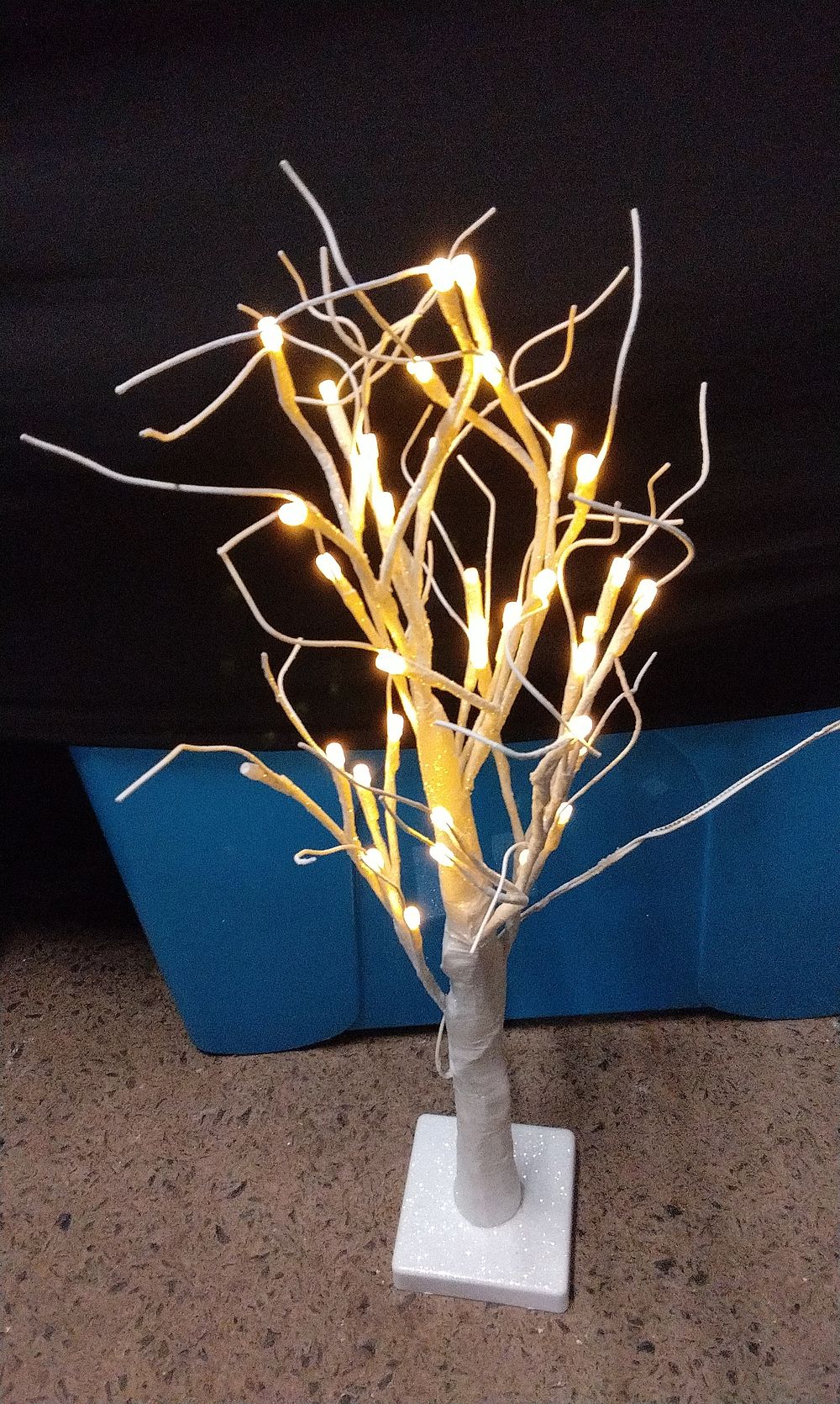 Lot 377: A White Decorative Light-Up LED Tree