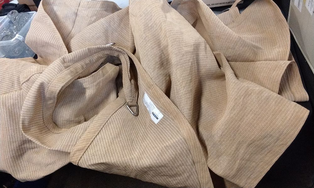 Lot 392: 1 Large Coolaroo Tan Shade Sail