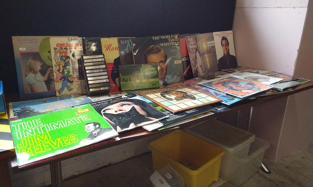 Lot 160: A Collection of 57 Vinyl Records and Cassette Tapes
