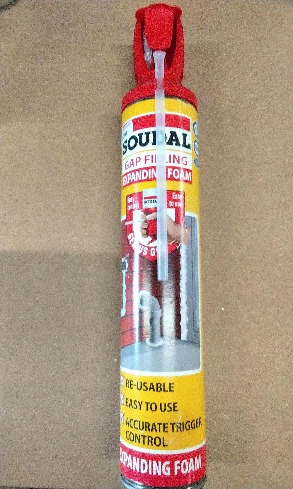 Lot 161: One Soudal Genius Gun Gap Filling Expanding Foam Can