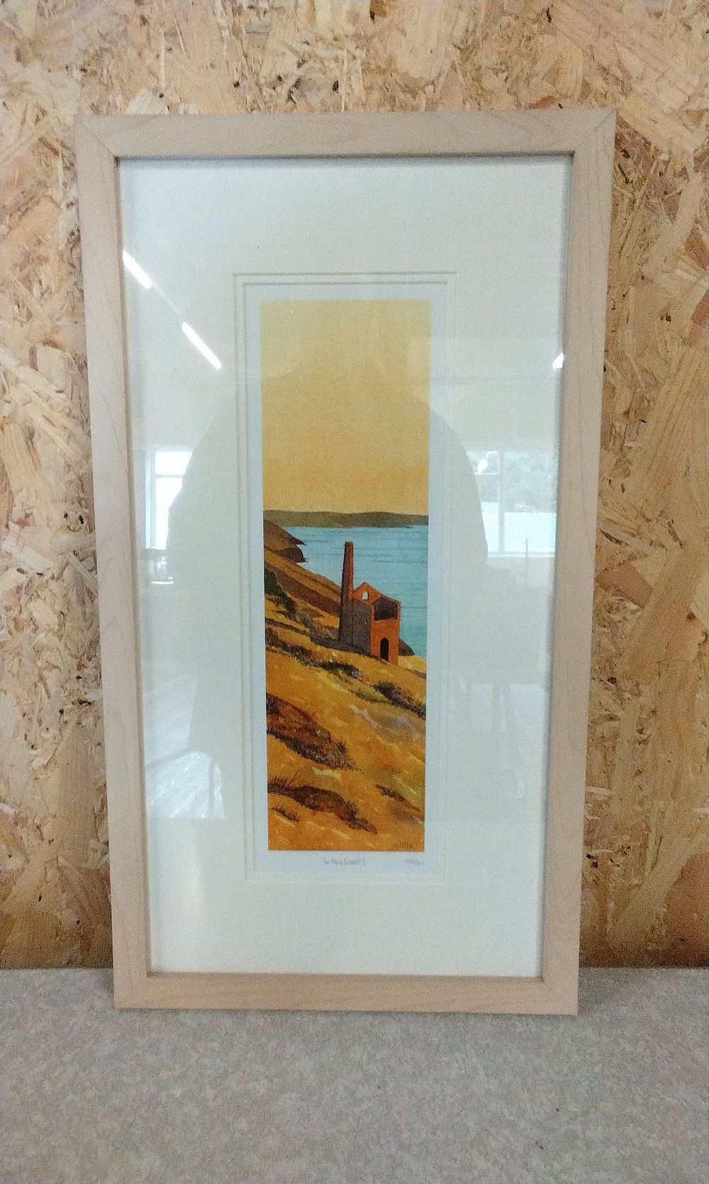 Lot 217: A Framed Artwork: Tin Mine Sunset I By Witom
