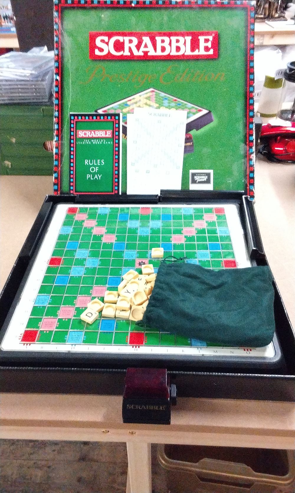Lot 241: One Scrabble Prestige Edition Board Game