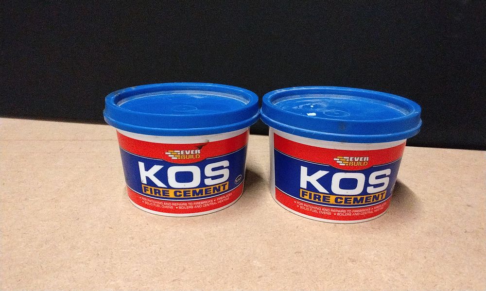 Lot 300: Two Everbuild KOS Black Fire Cement Tubs