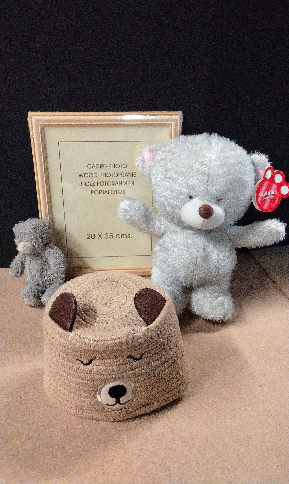 Lot 358: A Collection of Decorative Items includingTwo Plush Bears