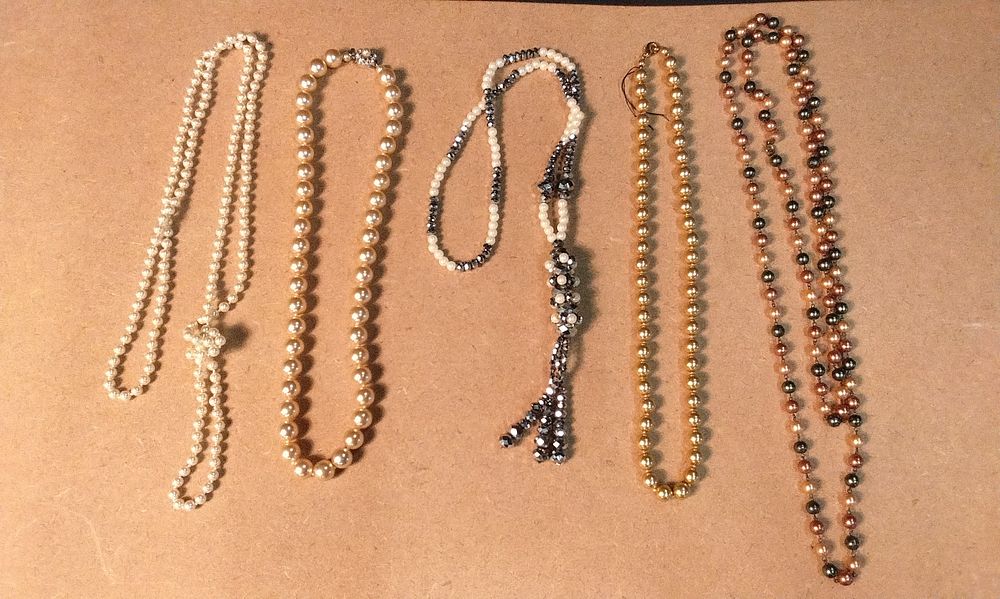 Lot 379: Five Assorted Beaded Necklaces,
