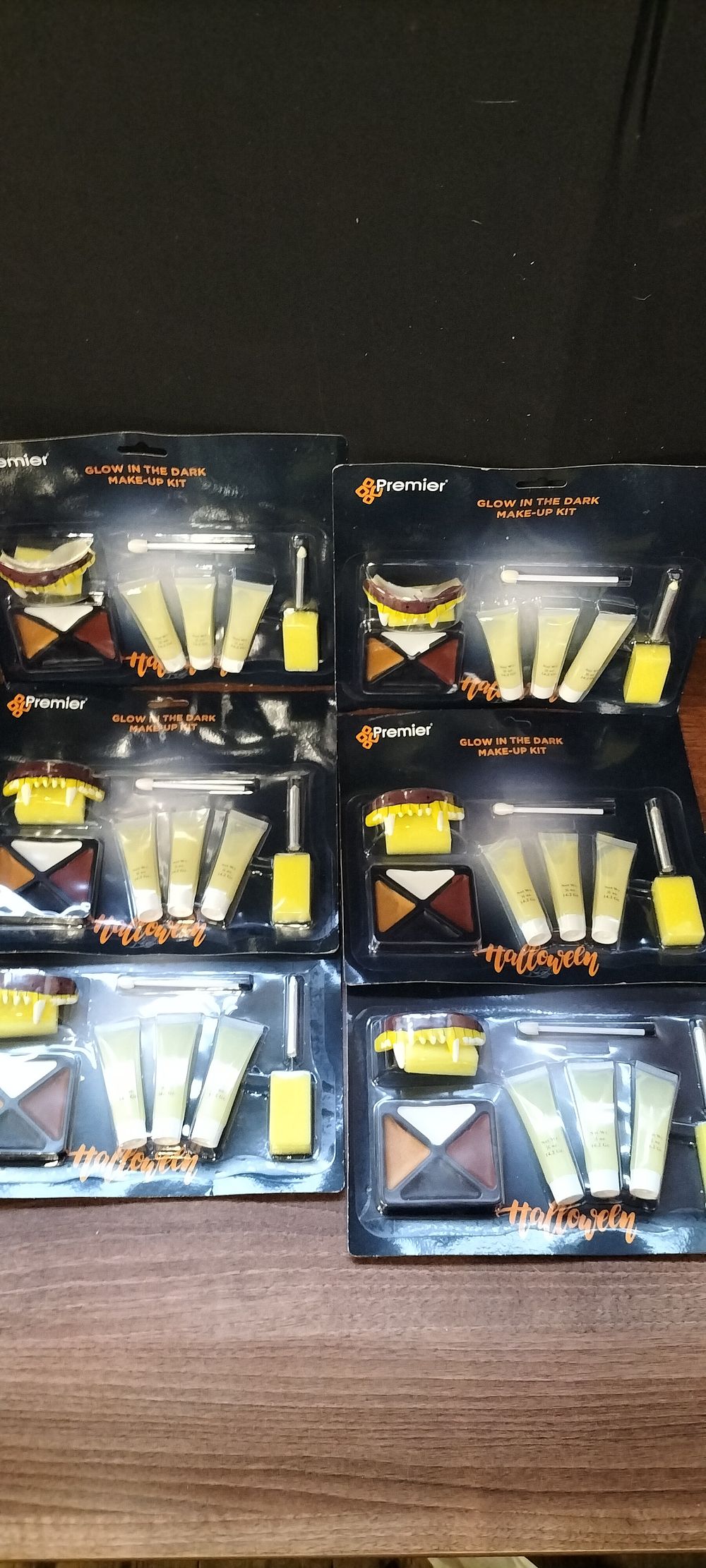 Lot 465: Six Premier Glow in the Dark Halloween Make-Up Kits