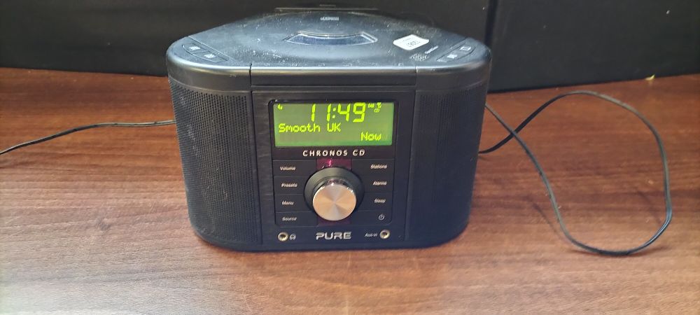 Lot 493: PURE Chronos CD Series 2 Digital Clock Radio with CD Player