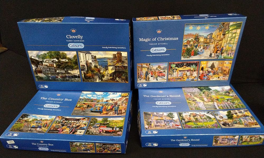 Lot 660: Four Gibsons Jigsaw Puzzles. All Sealed Bags