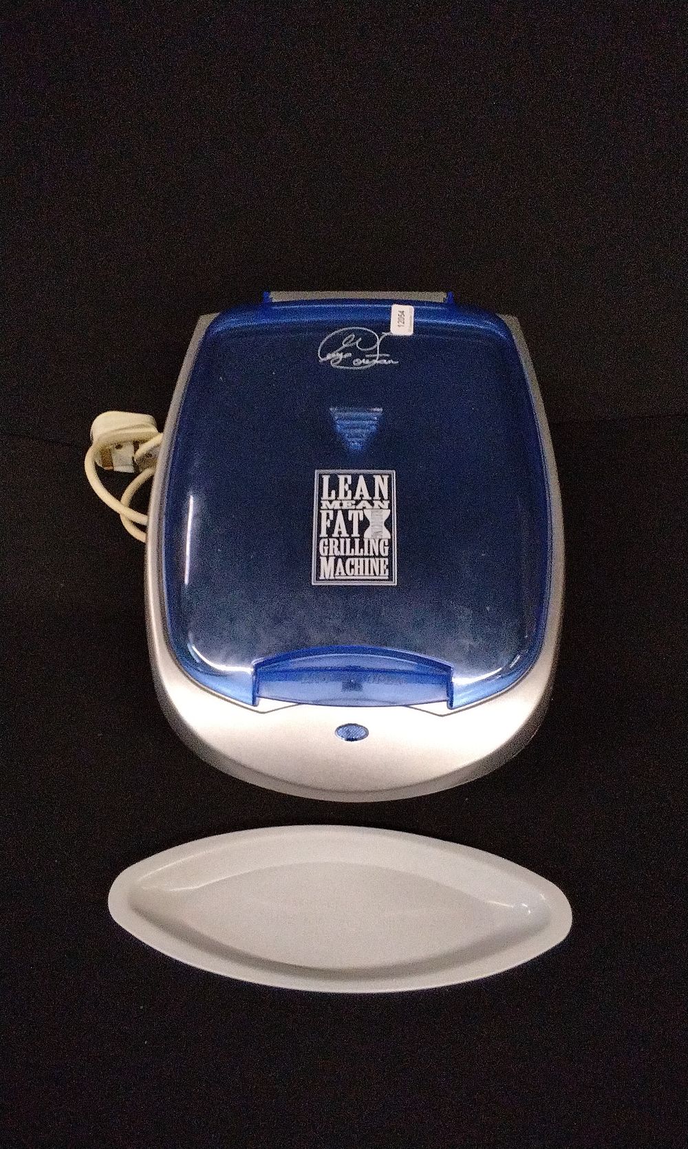Lot 707: George Foreman Lean Mean Fat Grilling Machine with Drip Tray