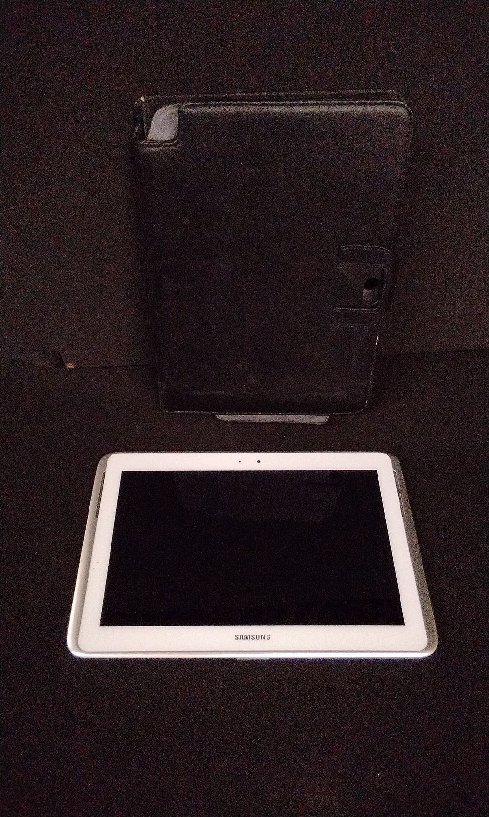 Lot 714: Samsung Tablet and Black Case. No Power Supply