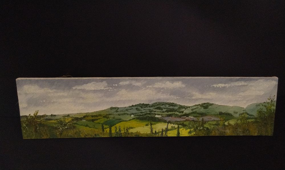 Lot 733: A Panoramic Landscape Painting, 'View From BEACON Fell'