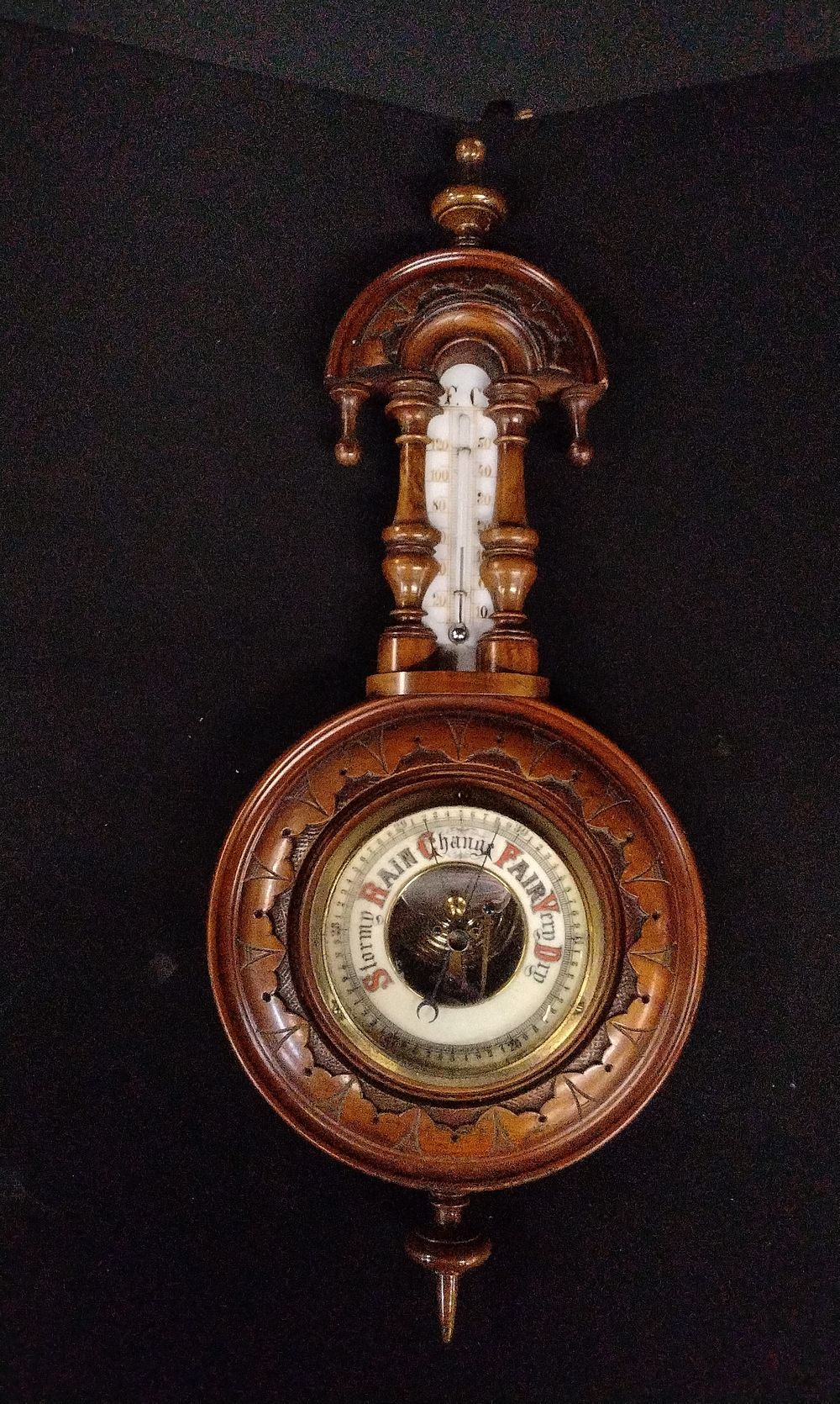Lot 743: Banjo Barometer and Thermometer