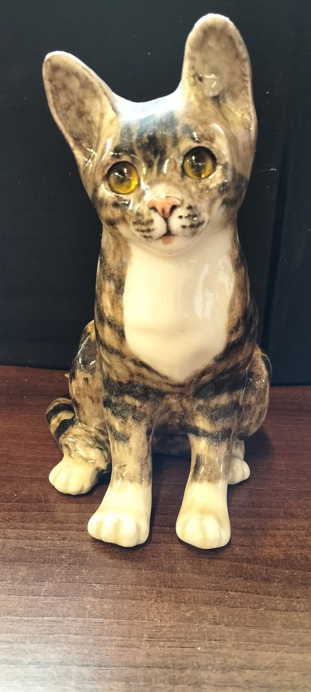 Lot 774: Mike Hinton for Winstanley Ceramic Tabby Cat Figurine