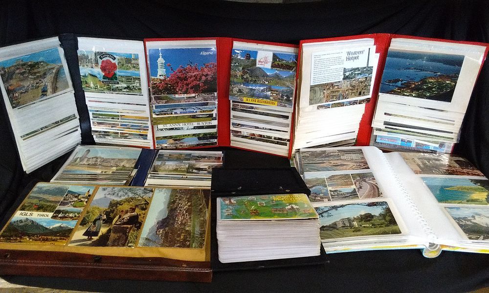 Lot 414: 7 Photograph Albums Containing Various Post Cards
