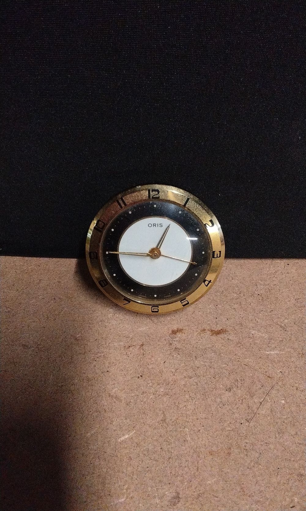 Lot 650: A Vintage Oris Travel Clock. No Casing.
