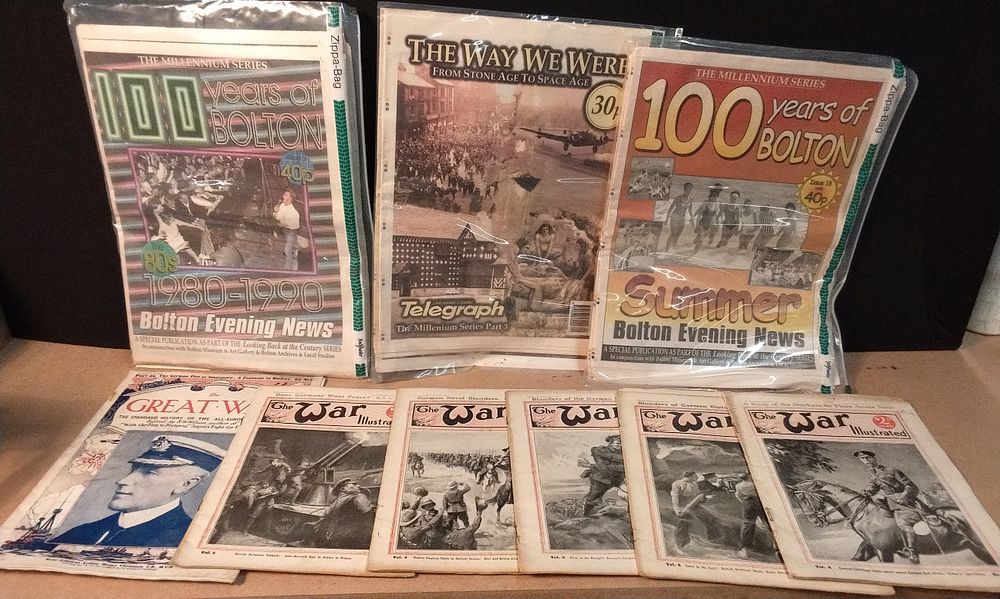 Lot 654: A Collection of Historical Newspapers and War Magazines